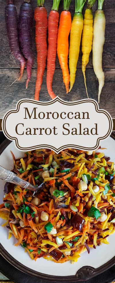 Farmers market carrots & moroccan flavors (dates, pistachios, lime) - make for a fresh vegetarian weekday salad.