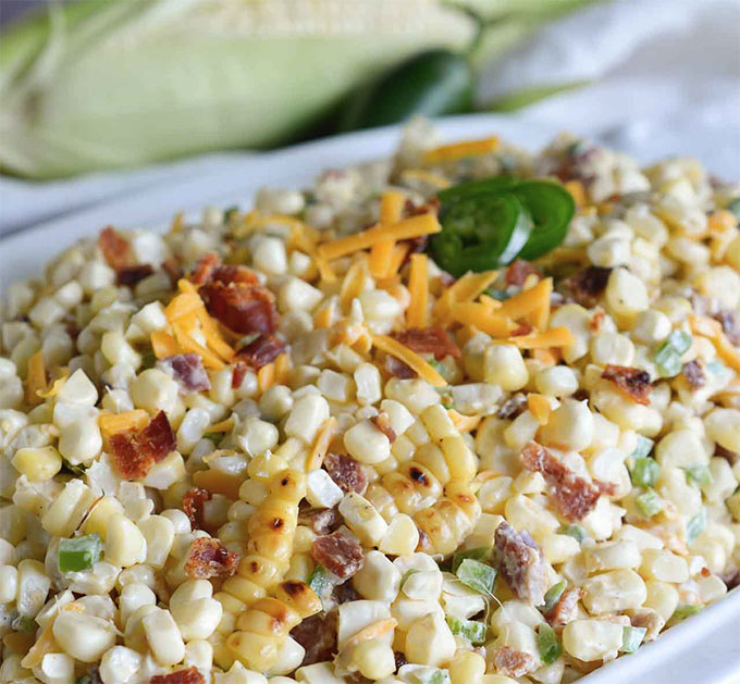 Jalapeno popper corn salad