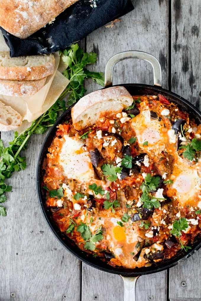 Eggplant recipes - Eggplant Shakshuka by The Brick Kitchen