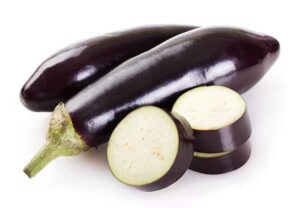 Eggplants are in season during summer and into fall.