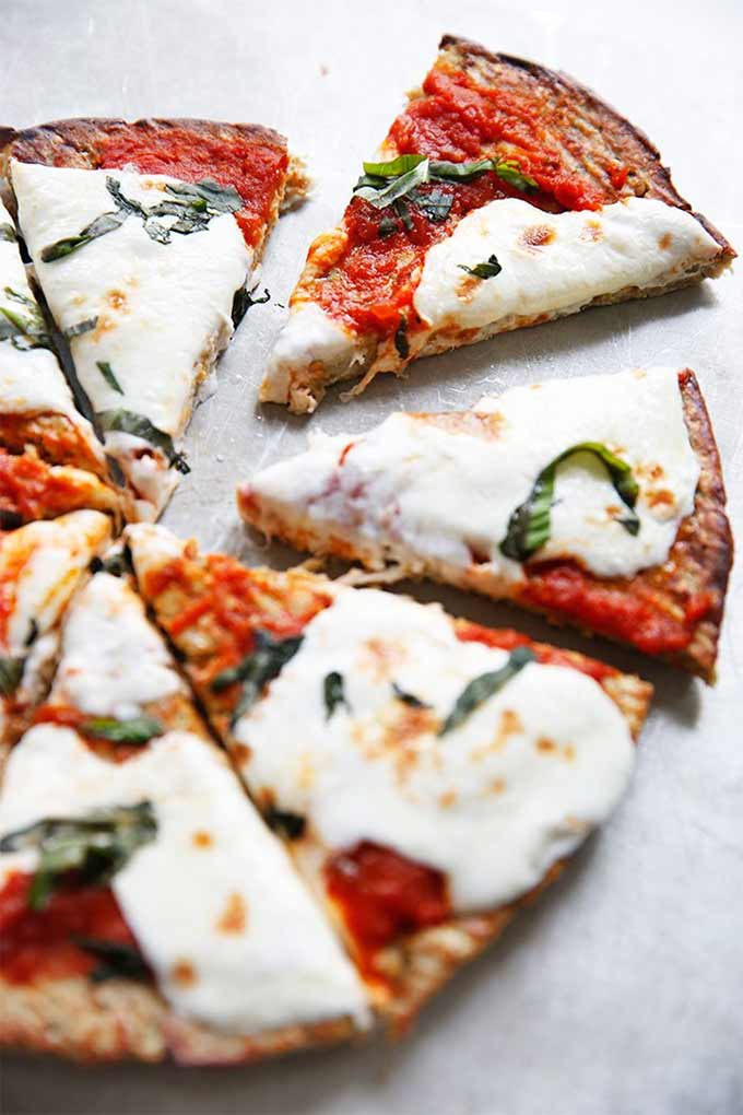 Eggplant recipes - eggplant pizza crust by Lexi's Clean Kitchen