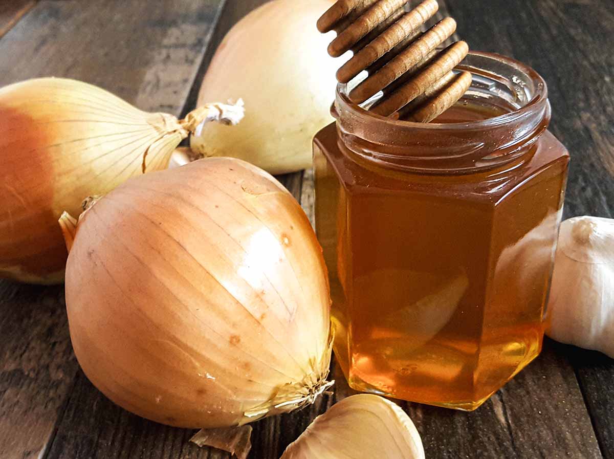 Sweet Vidalia onions and honey