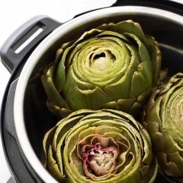 3 artichokes in an instant pot