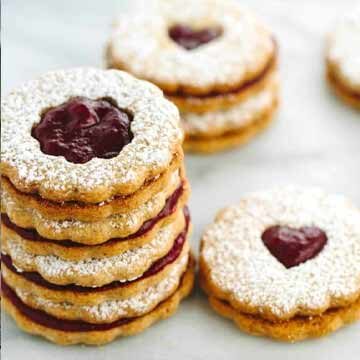 Cranberry orange Linzer cookies recipe by Jessica Gavin