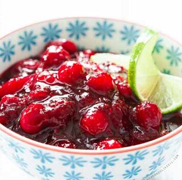 Hibiscus cranberry sauce recipe by Love & Olive Oil