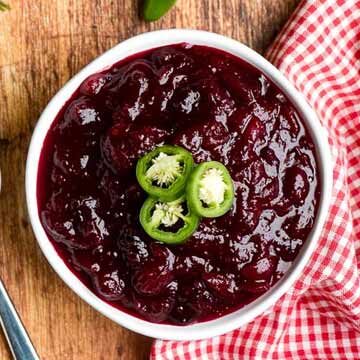 Spicy jalapeno cranberry sauce recipe by Boulder Locavore