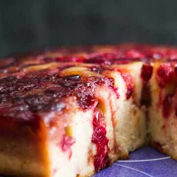 Cranberry upside down cake by Simply Recipes