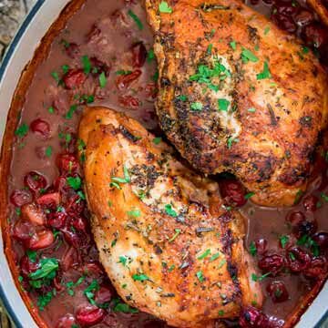 Roast turkey breast with cranberry sauce recipe by Jo Cooks