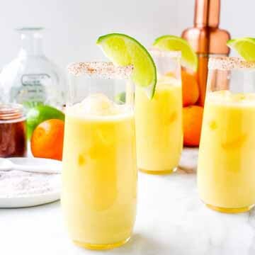 Clementine creamsicle margaritas with chili salt recipe by Yes to Yolks