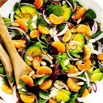 Clementine, fennel, and avocado salad recipe by Gimme Some Oven
