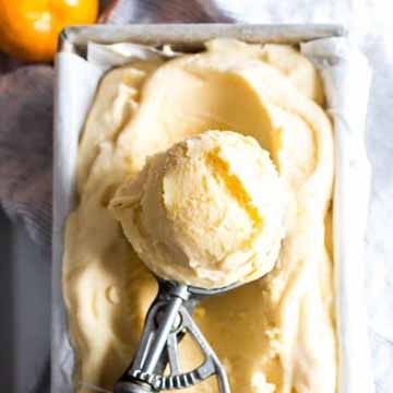 Orange sherbert recipe by Vanilla and Bean