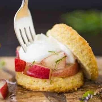 White nectarine & lemon verbana shortcakes recipe by The Bojon Gourmet