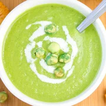 Spring pea wasabi soup recipe by A Spicy Perspective