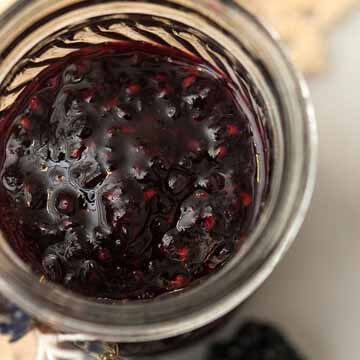 Small batch blueberry-blackberry jam (refrigerator) recipe by She Keeps A Lovely Home