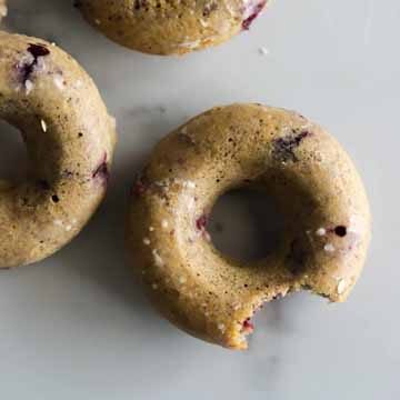 Glazed blueberry donuts recipe by The Healthy Epicurean