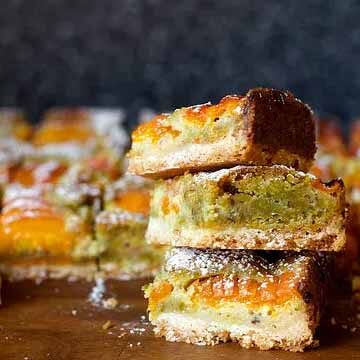 Apricot pistachio squares recipe by Smitten Kitchen