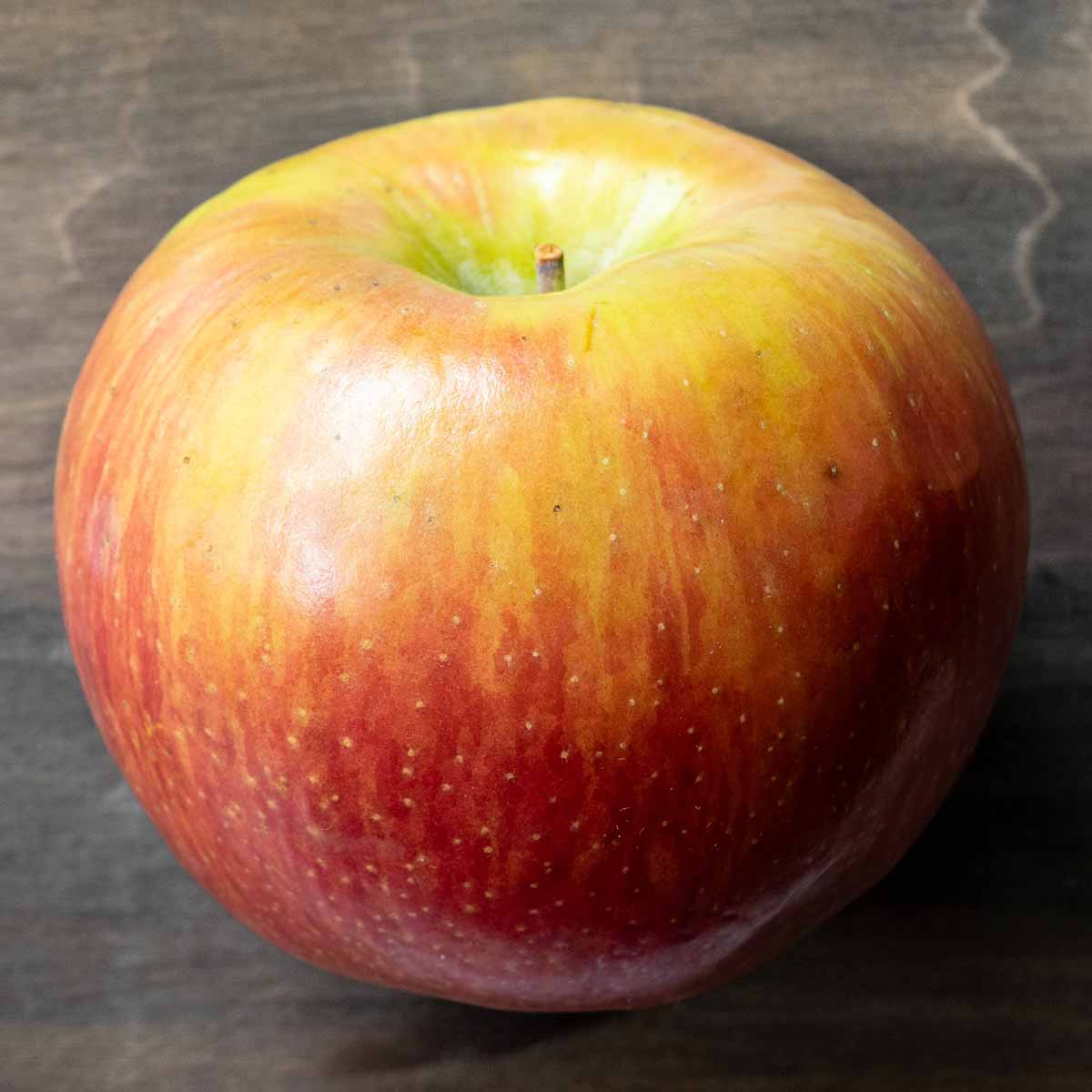 A Honeycrisp apple.