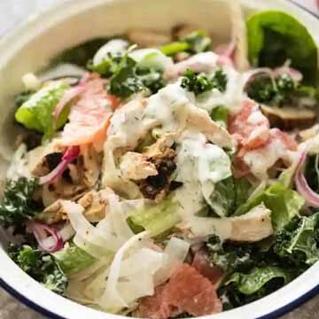 San Francisco chicken salad with yogurt-ranch dressing by Recipe Tin Eats