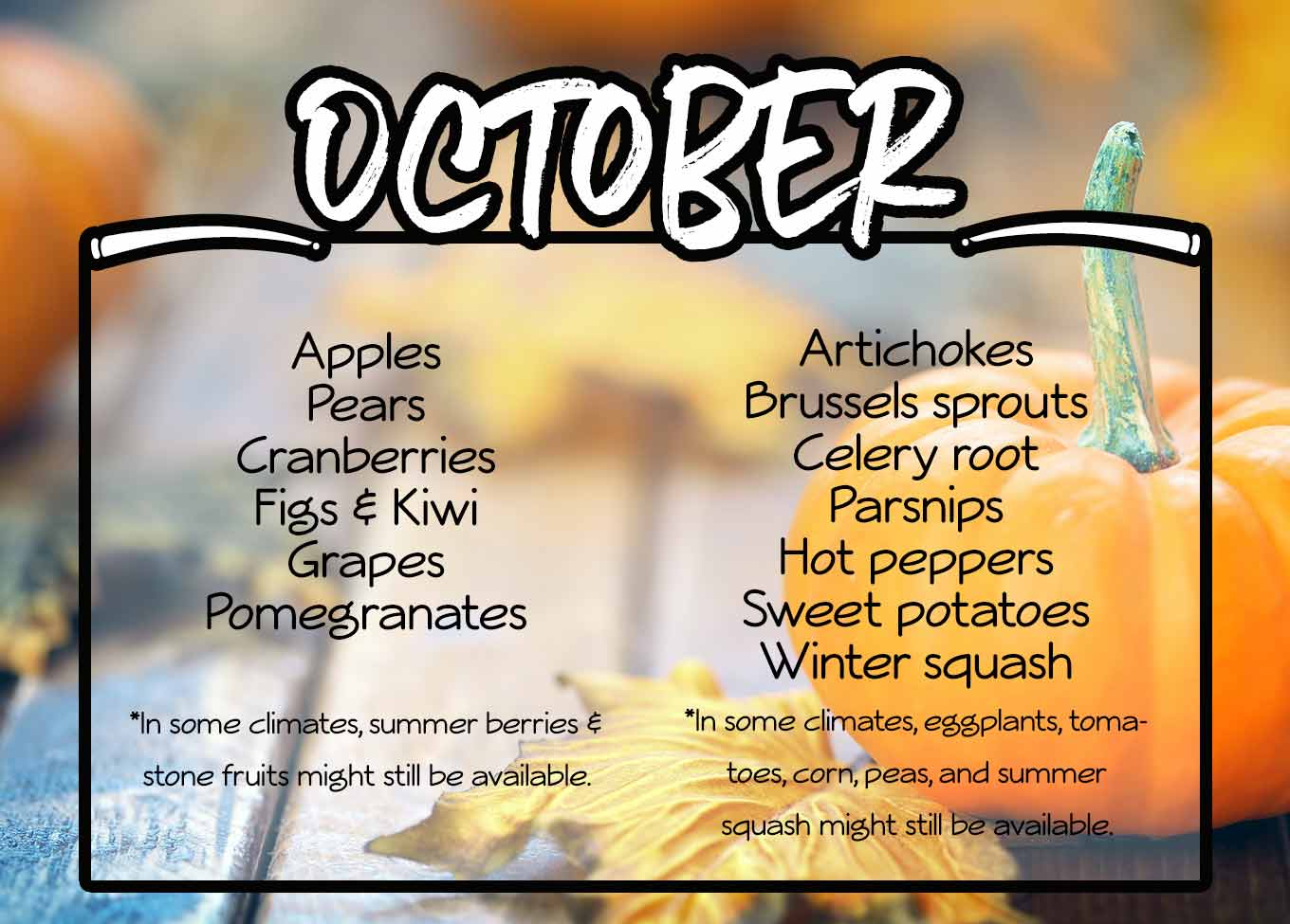 Vegetable and Fruit News-October 2023