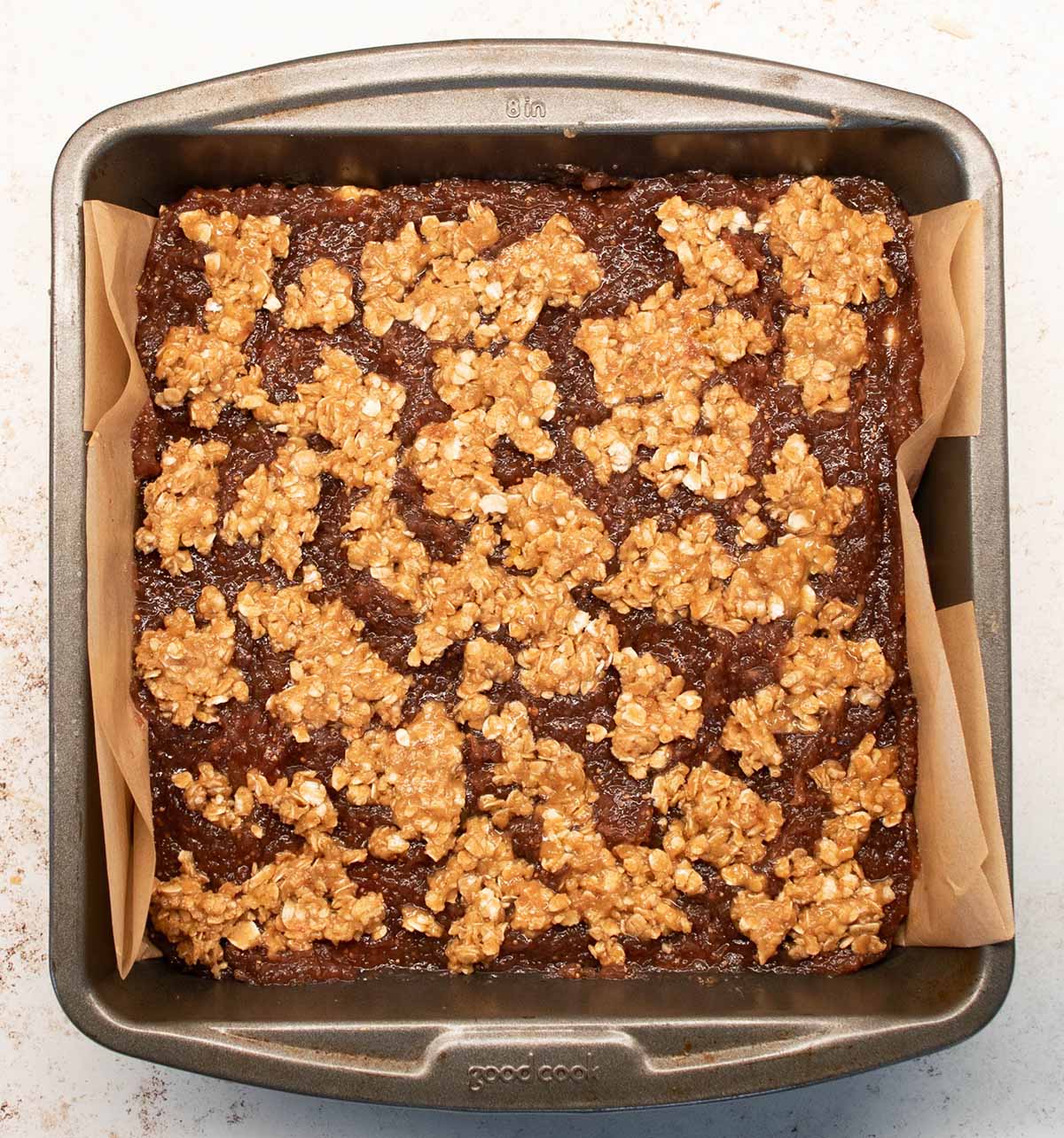 Oatmeal topping for fig bars