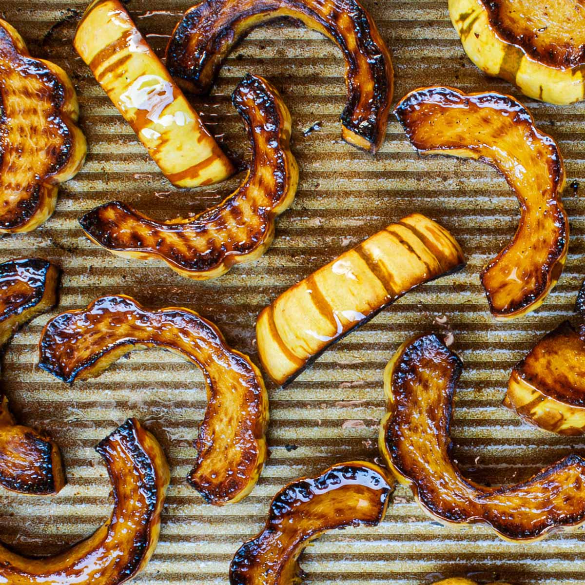 Roasted delicata squash