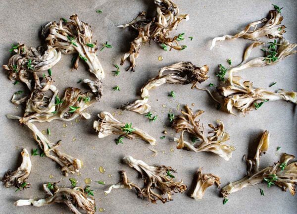 Roasted maitake mushrooms with garlic &amp; herbs - Ask The Food Geek