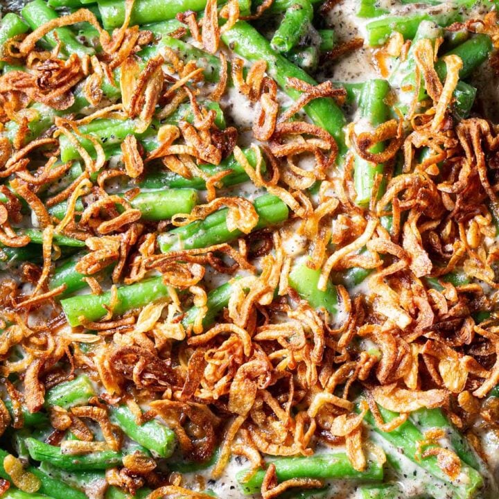 Green bean casserole using fresh green beans & mushrooms - Ask the Food ...