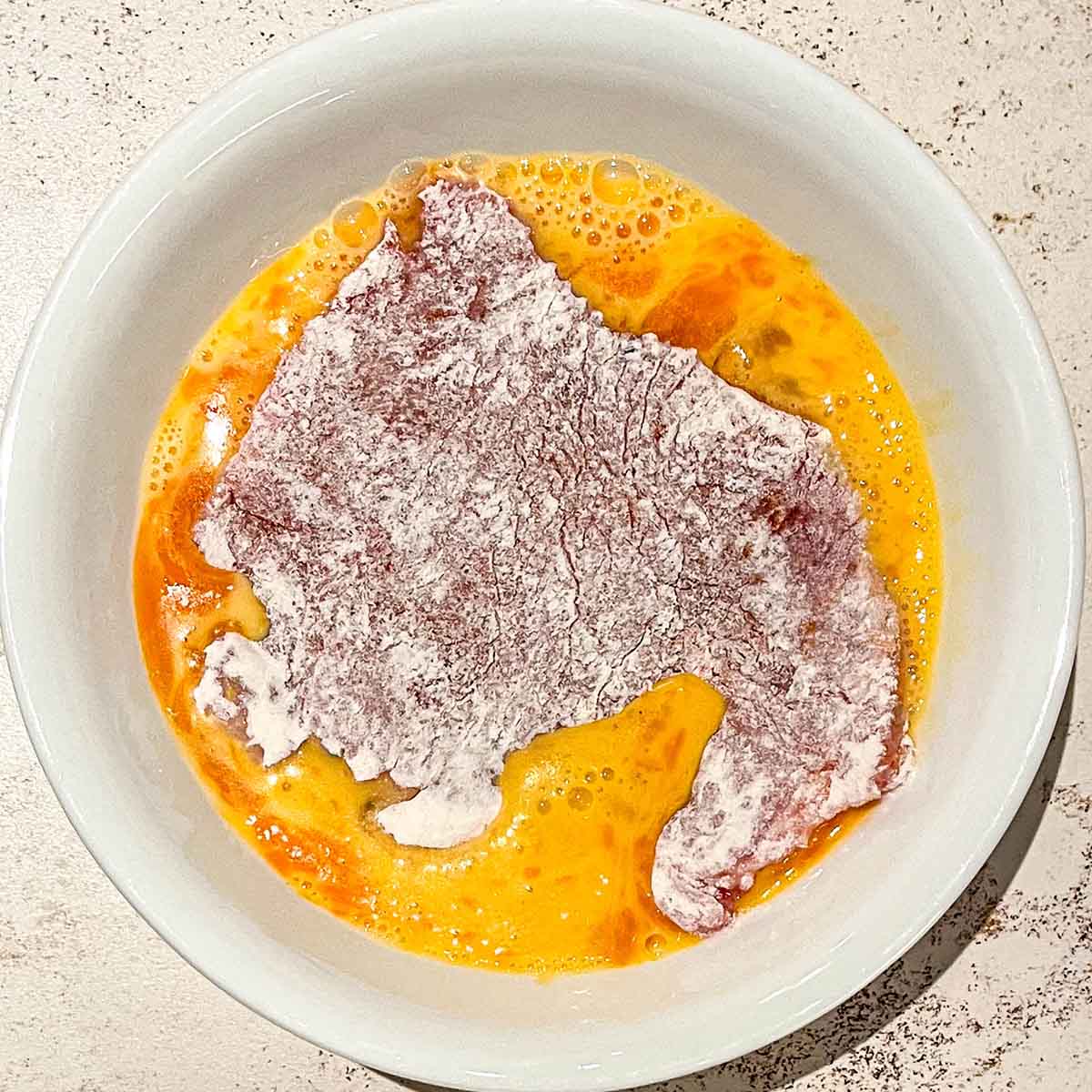 Breading jagerschnitzel, step 2