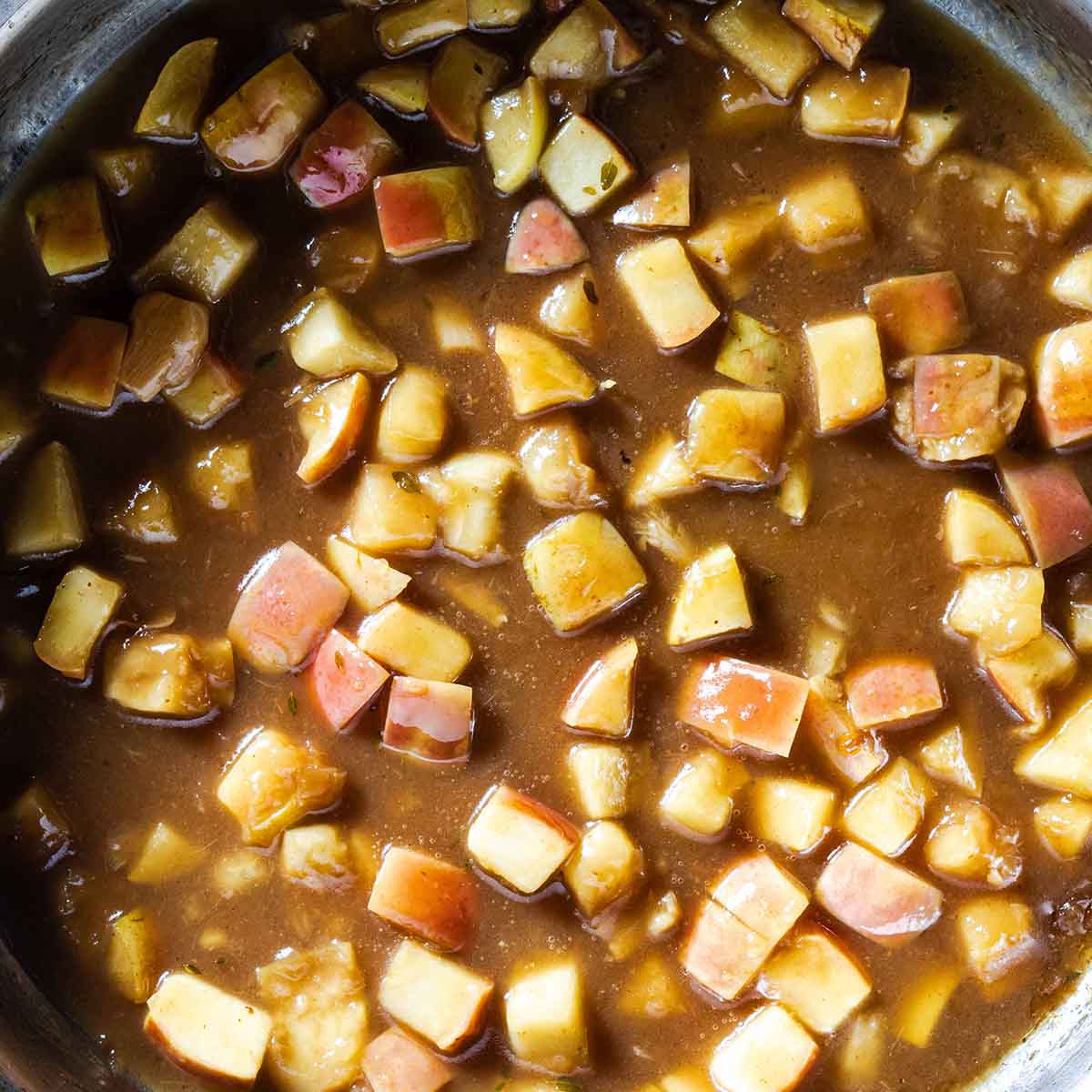 Cider gravy for pork