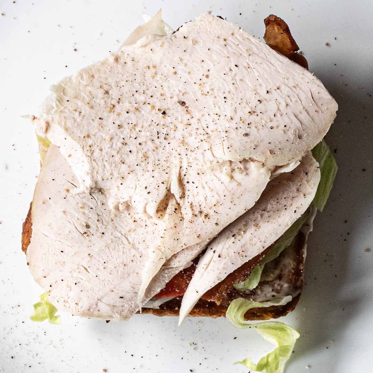 Club sandwich layer 5: turkey.